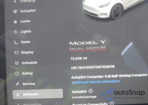 2022 Tesla Model Y Performance Dual Motor All-Wheel Drive from USA, damaged, VIN 7SAYGDEFXNF323678